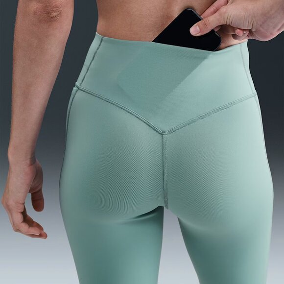 Nike Universa Women's High-Waisted 7/8 Leggings, No Front Seam - Large - teal - Picture 3 of 9